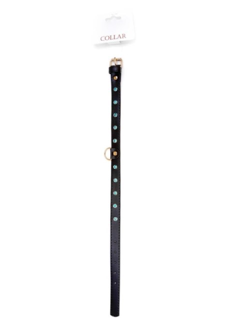 Bdsm bondage dominacja obroża 2cm skórzana turkus Bdsm bondage dominacja obroża 2cm skórzana turkus