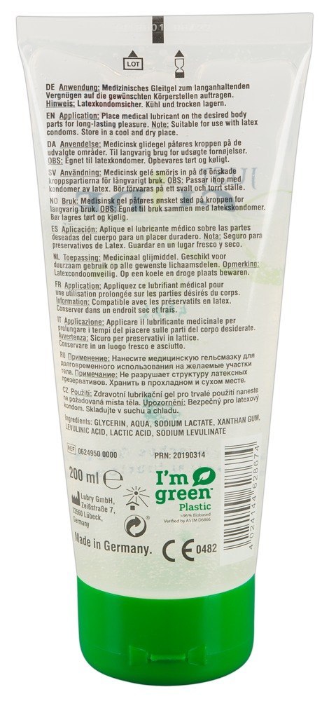 Analny żel nawilżający poślizgowy bio wodny 200ml Analny żel nawilżający poślizgowy bio wodny 200ml