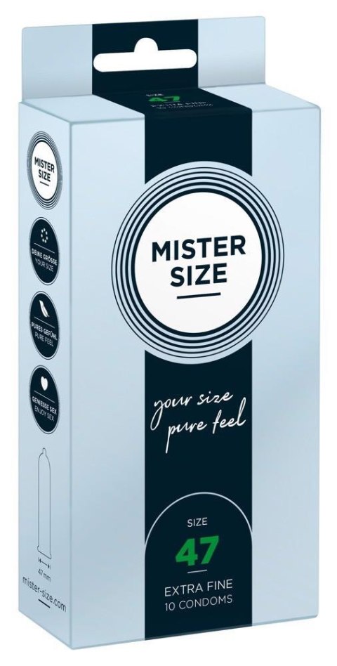 Mister Size 47mm pack of 10 Mister Size 47mm pack of 10