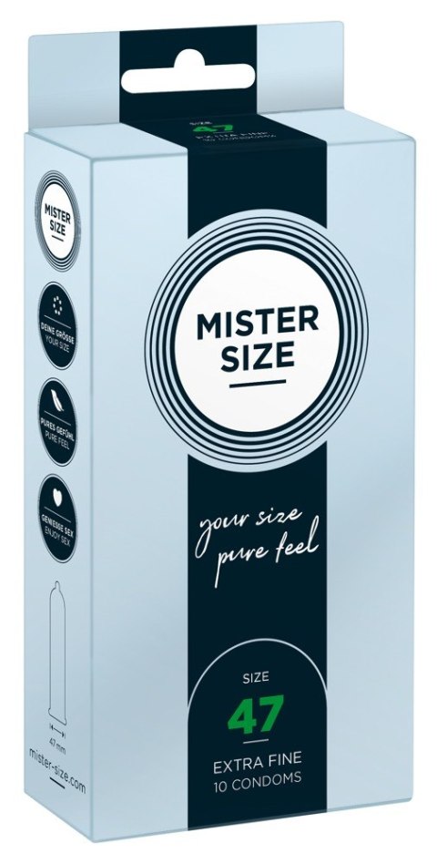 Mister Size 47mm pack of 10 Mister Size 47mm pack of 10