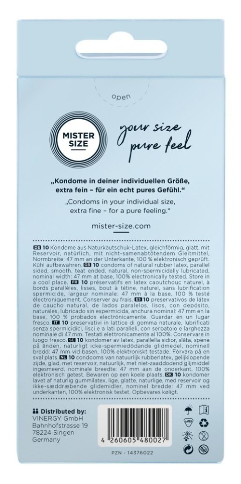 Mister Size 47mm pack of 10 Mister Size 47mm pack of 10