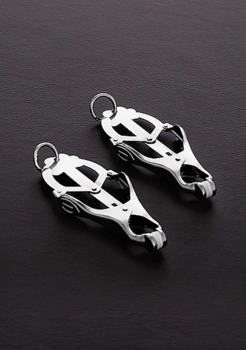 2 Squeezer Teaser Clover Nipple Clamps W Ring 2 Squeezer Teaser Clover Nipple Clamps W Ring
