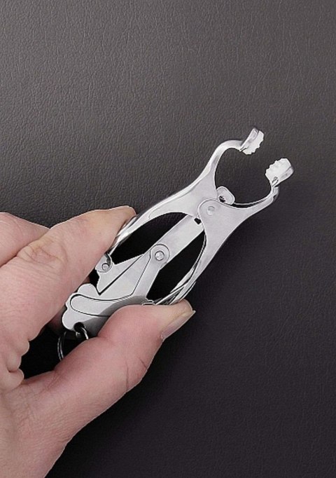 2 Squeezer Teaser Clover Nipple Clamps W Ring 2 Squeezer Teaser Clover Nipple Clamps W Ring