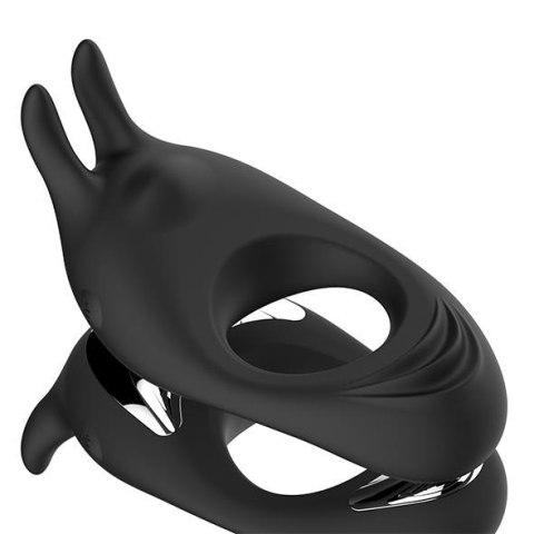 FeelzToys - Zeus Dual Vibe Cockring Zwart FeelzToys - Zeus Dual Vibe Cockring Zwart