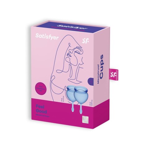 Kubeczki menstruacyjne Satisfyer Feel Good 2 szt Kubeczki menstruacyjne Satisfyer Feel Good 2 szt