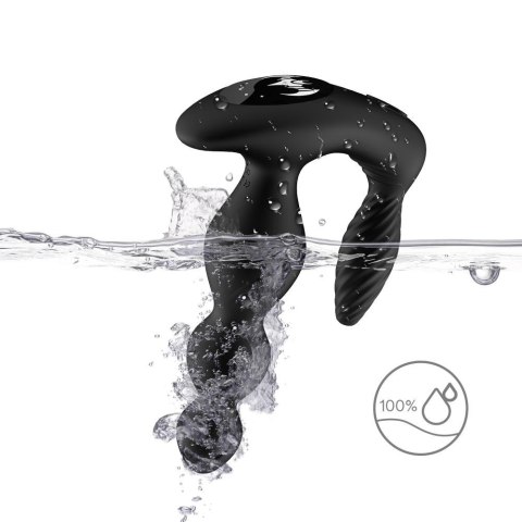 Korek analny z masażerem łechtaczki 9 trybów 17 cm Korek analny z masażerem łechtaczki 9 trybów 17 cm