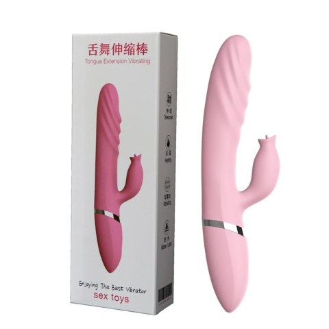 Wibrator posuwisty z króliczkiem podgrzewany USB Wibrator posuwisty z króliczkiem podgrzewany USB