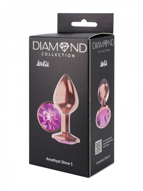 Plug-Butt Plug Diamond Amethyst Shine S Rose Gold Plug-Butt Plug Diamond Amethyst Shine S Rose Gold