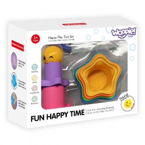 WOOPIE BABY Piramidka Sensoryczne Kubeczki Gwiazdki + Piłeczka WOOPIE BABY Piramidka Sensoryczne Kubeczki Gwiazdki + Piłeczka