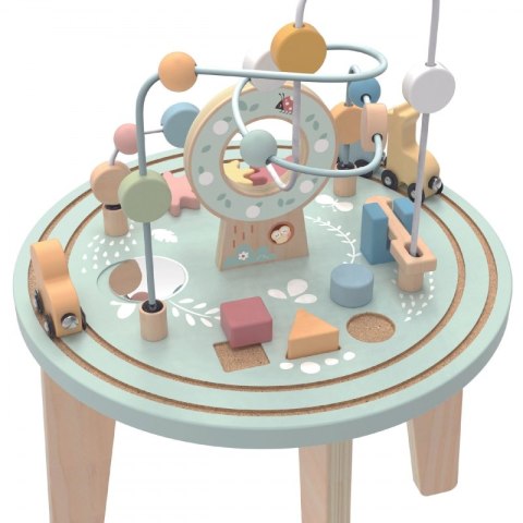 TOOKY TOY Drewniany Stół Aktywności Montessori Pętla Motoryczna TOOKY TOY Drewniany Stół Aktywności Montessori Pętla Motoryczna