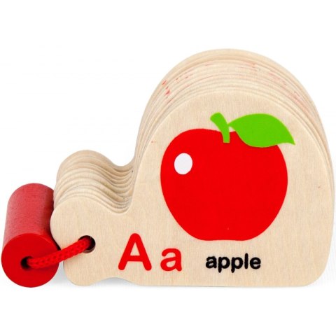 VIGA Drewniana Książeczka do Nauki Alfabetu i Angielskiego Montessori VIGA Drewniana Książeczka do Nauki Alfabetu i Angielskiego Montessori