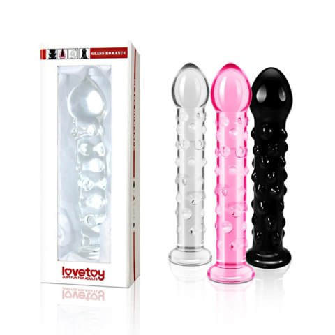 Czarne dildo z wypustkami główką i prostym trzonem Czarne dildo z wypustkami główką i prostym trzonem