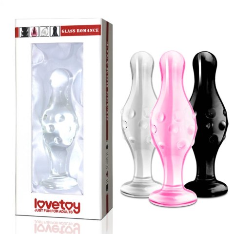 Szklane dildo analne z wypustkami 3 kolory 11,5 cm Szklane dildo analne z wypustkami 3 kolory 11,5 cm