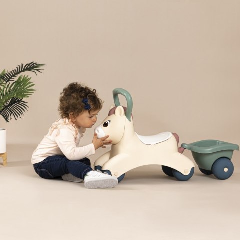 SMOBY Little Pierwszy Jeździk Pony Ride-On Kucyk z Przyczepką