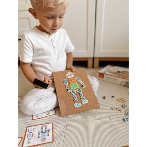 VIGA Drewniana Przybijanka Roboty 45 elementów Montessori