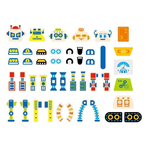 VIGA Drewniana Przybijanka Roboty 45 elementów Montessori