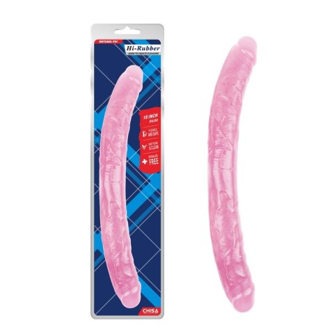 Różowe podwójne żylaste dildo sex lesbijski 46 cm Różowe podwójne żylaste dildo sex lesbijski 46 cm