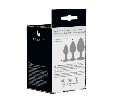 Zestaw 3 korki analne sex zatyczka plug ozdobny Zestaw 3 korki analne sex zatyczka plug ozdobny