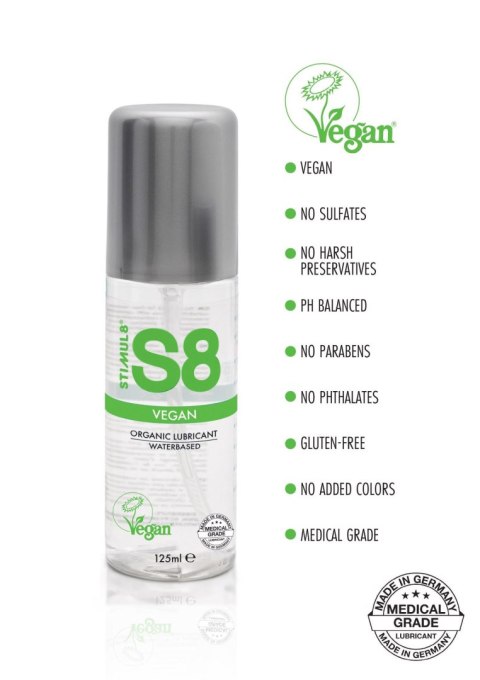 S8 WB Vegan Lube 125ml Natural S8 WB Vegan Lube 125ml Natural