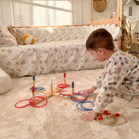 Tooky Toy Drewniana Gra Fun Serso Zręcznościowa Ring Cross