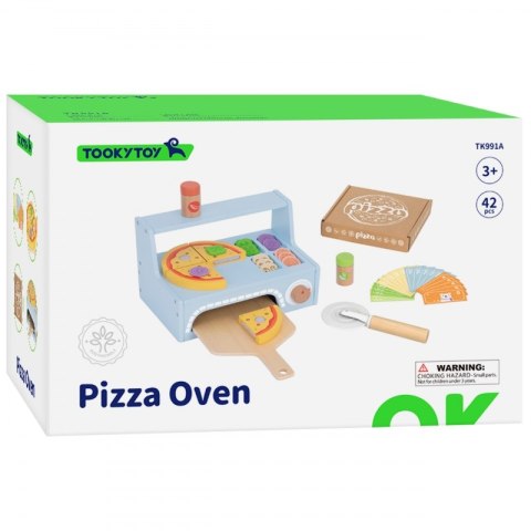 TOOKY TOY Pizzeria Drewniany Piec do Pizzy Akcesoria