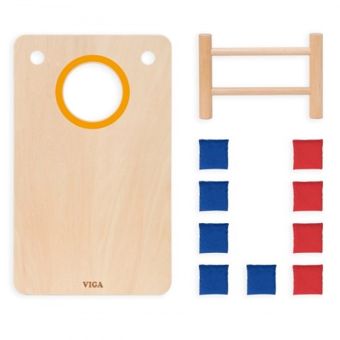 Viga Gra Zręcznościowa 2w1 Kółko i Krzyżyk + Cornhole - Rzut Do celu