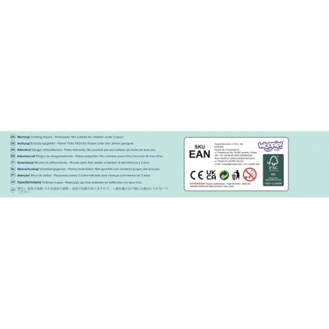 WOOPIE GREEN Drewniany Plac Budowy 5w1 Ruchomy Dźwig XXL Pojazdy Budowlane 13 el. FSC