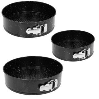 TORTOWNICE FORMY GRANITOWE DO PIECZENIA 3 SZT. 18/20/22 cm 2550 BRUNBESTE