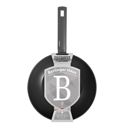 WOK TYTANOWY 28cm BERLINGER HAUS BH-8123 ANTRACIT BERLINGER HAUS WOK TYTANOWY 28cm BERLINGER HAUS BH-8123 ANTRACIT BERLINGER HAUS