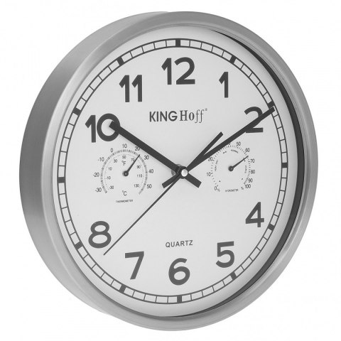 ZEGAR ŚCIENNY 30cm KINGHOFF KH-5027 TERMOMETR KINGHOFF ZEGAR ŚCIENNY 30cm KINGHOFF KH-5027 TERMOMETR KINGHOFF