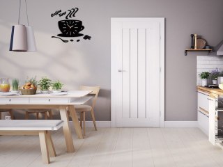 ZEGAR ŚCIENNY COFFEE TIME FILIŻANKA SATIN MODERN CLOCK