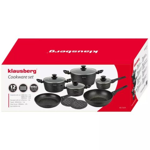 ZESTAW 12 ELEM. GARNKÓW MARMURKOWYCH KLAUSBERG KB-7659 KLAUSBERG ZESTAW 12 ELEM. GARNKÓW MARMURKOWYCH KLAUSBERG KB-7659 KLAUSBERG