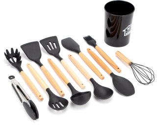 ZESTAW 12 PRZYBORÓW KUCHENNYCH W STOJAKU E-6288 ELITEHOFF