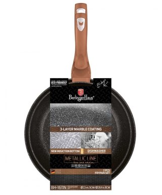 ZESTAW 2 PATELNI GRANITOWYCH BERLINGER HAUS ROSE GOLD BH-1611 BERLINGER HAUS