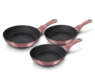 ZESTAW 3 PATELNI 20/24/28CM BERLINGER HAUS BH-6170 I-ROSE BERLINGER HAUS