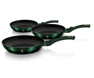 ZESTAW 3 PATELNI TYTANOWYCH BERLINGERHAUS BH-6168 EMERALD BERLINGER HAUS
