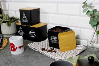 ZESTAW 4 POJEMNIKÓW KUCHENNYCH NA PRODUKTY SYPKIE 4263 BRUNBESTE