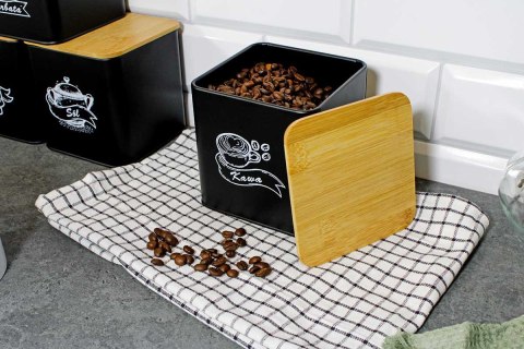 ZESTAW 4 POJEMNIKÓW KUCHENNYCH NA PRODUKTY SYPKIE 4263 BRUNBESTE