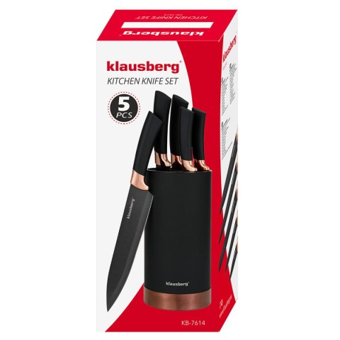 ZESTAW 5 KUCHENNYCH NOŻY W BLOKU KLAUSBERG KB-7614 KLAUSBERG ZESTAW 5 KUCHENNYCH NOŻY W BLOKU KLAUSBERG KB-7614 KLAUSBERG