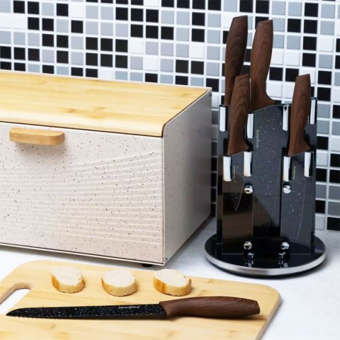 ZESTAW 5 KUCHENNYCH NOŻY W STOJAKU KLAUSBERG KB-7615 KLAUSBERG ZESTAW 5 KUCHENNYCH NOŻY W STOJAKU KLAUSBERG KB-7615 KLAUSBERG
