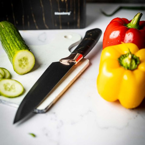ZESTAW 5 NOŻY KUCHENNYCH W BLOKU  KB-7768 