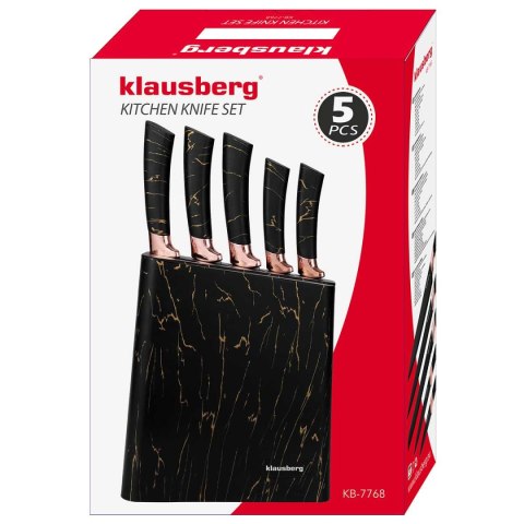 ZESTAW 5 NOŻY KUCHENNYCH W BLOKU  KB-7768 