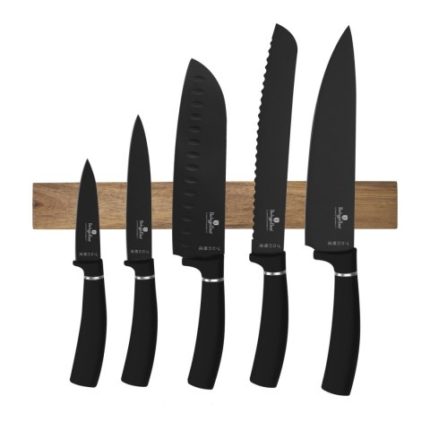 ZESTAW 5 NOŻY KUCHENNYCH Z LISTWĄ BERLINGER HAUS BH-2885 MATTE BLACK BERLINGER HAUS ZESTAW 5 NOŻY KUCHENNYCH Z LISTWĄ BERLINGER HAUS BH-2885 MATTE BLACK BERLINGER HAUS