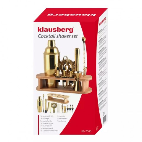 ZESTAW BARMAŃSKI 16 ELEMENTÓW KLAUSBERG KB-7583 KLAUSBERG