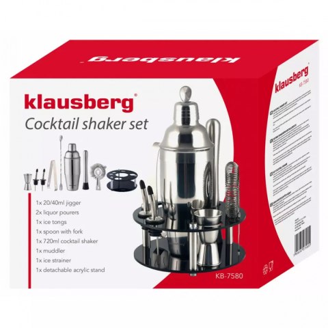ZESTAW BARMAŃSKI 9 ELEMENTÓW KLAUSBERG KB-7580 KLAUSBERG ZESTAW BARMAŃSKI 9 ELEMENTÓW KLAUSBERG KB-7580 KLAUSBERG
