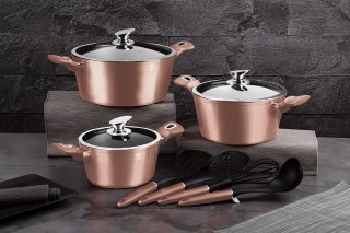 ZESTAW GARNKÓW GRANITOWYCH BERLINGER HAUS ROSE GOLD BH-6151 BERLINGER HAUS