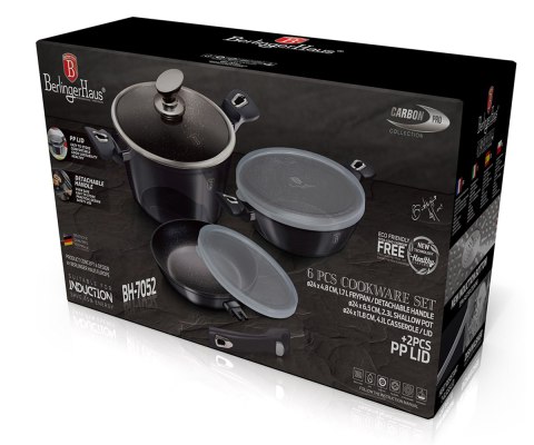 ZESTAW GARNKÓW I PATELNI BERLINGER HAUS BH-7052 CARBON PRO BERLINGER HAUS