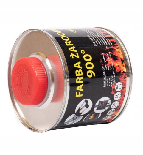 Lakier farba żaroodporna do kominka/pieca grafitowa 0.25l Lakier farba żaroodporna do kominka/pieca grafitowa 0.25l