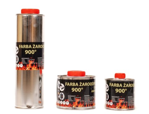 Lakier farba żaroodporna do kominka/pieca grafitowa 0.5L Lakier farba żaroodporna do kominka/pieca grafitowa 0.5L