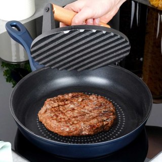 ŻELIWNA PRASKA DO GRILLOWANIA BURGERÓW STEKÓW MIĘSA 259702 VILDE